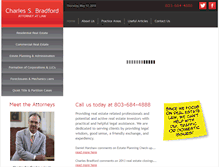 Tablet Screenshot of charlesbradfordlaw.com